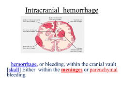 Intracranial hemorrhage