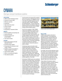 CYNARA Acid Gas Removal Membrane Systems
