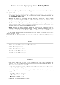 + Exercises,DH, KeyExchange Protocol