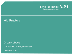 Hip Fracture - Royal Berkshire Hospital