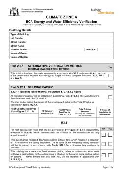 BCA 5 Star Plus Energy and Water Efficiency Conformance Check