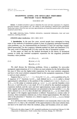 Shadowing lemma and singularly perturbed boundary value problems