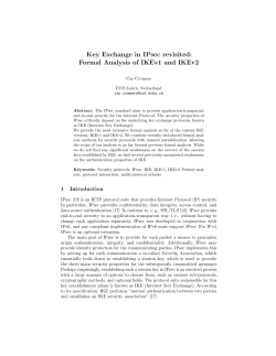Formal Analysis of IKEv1 and IKEv2
