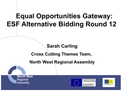 Equal Opportunities Gateway Presentation