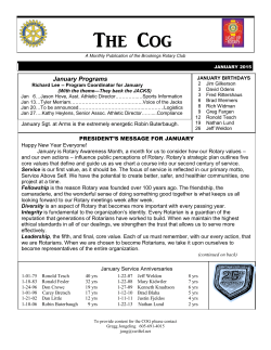 Rotary Cog - Rotary Club of Brookings