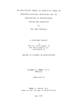 an associative theory of creativity based on neurophysiological