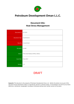 SP-2222 Heat Stress Standard V1.0 (OPAL Standard)