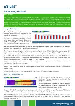 Energy Analysis Module
