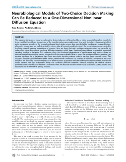 Neurobiological Models of Two-Choice Decision Making Can Be