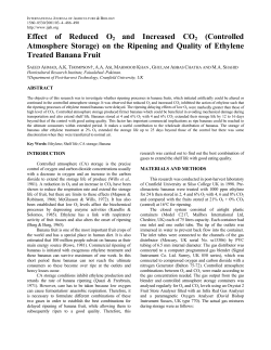 Effect of Reduced O2 and Increased CO2 (Controlled Atmosphere
