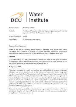 DCU Water Institute is a large, multidisciplinary research unit based