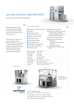 sortimat Clearliner 400 / 400S / 400T