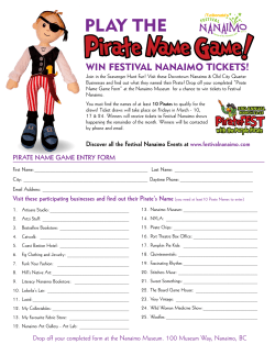 Pirate Name Game! - Festival Nanaimo