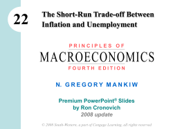chapter 22 the short-run trade-off