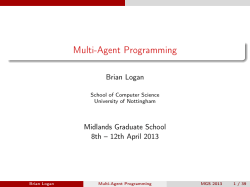 Multi-Agent Programming