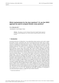 (d,p) reactions? Or can the CDCC approach be used to compute