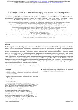 Predicting brain-age from multimodal imaging data