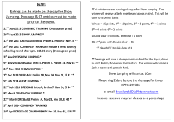 downlands equestrian dressage, showjumping and combined training