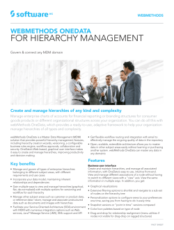 for hierarchy management