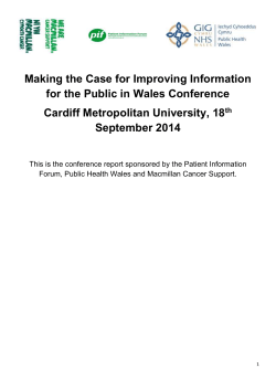 Making the Case for Improving Information for the