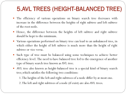 avl trees (height
