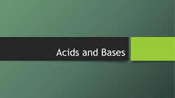 Acids and Bases