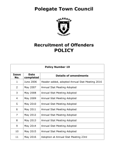 Recruitment of Ex-Offenders