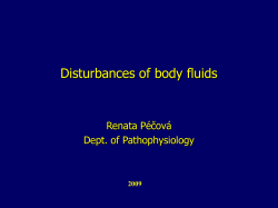 Fluid and electrolyte balance disturbances