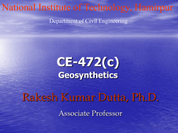 COIR GEOTEXTILES IN UNPAVED ROADS