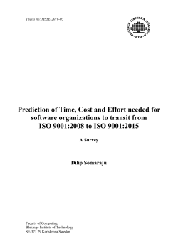 Prediction of Time, Cost and Effort needed for software