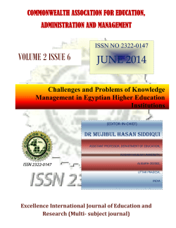 DOC - Excellence International Journal of Education and research