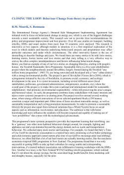 R Mourik_research and good practice for Green Growth