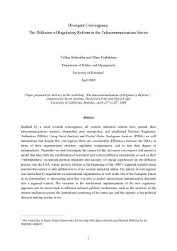 The diffusion of regulatory reform