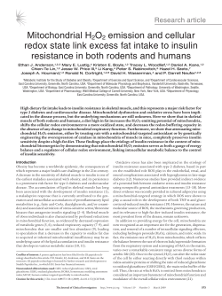 Mitochondrial H2O2 emission and cellular redox state link