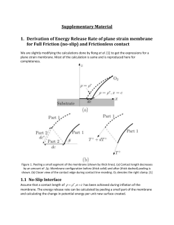 Supplementary Material - Proceedings of the Royal Society A