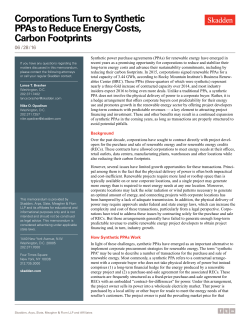 Corporations Turn to Synthetic PPAs to Reduce Energy Costs