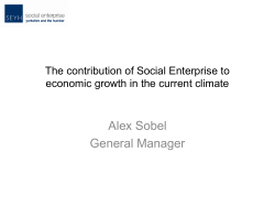 The contribution of Social Enterprise to economic growth in the