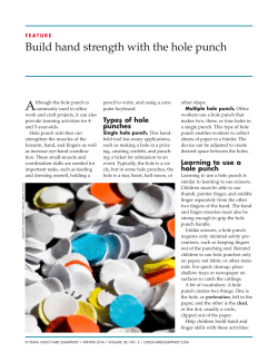 Build hand strength with the hole punch