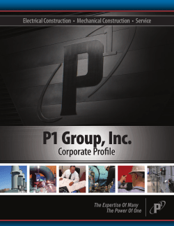 Ensuring everybody`s safety is P1 Group`s No. 1 goal.