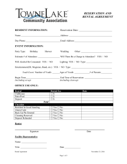 agreement for use of facilities of