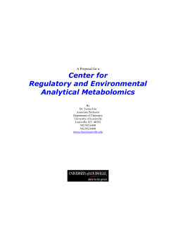 Center for Regulatory and Environmental Analytical Metabolomics