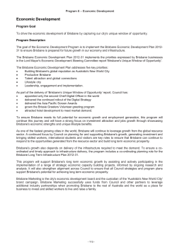Economic Development - Brisbane City Council