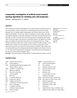 Comparative investigation of artificial neural network learning