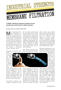 V  SEPmembrane system proves membranes aren`t just