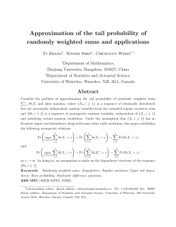 Approximation of the tail probability of randomly weighted sums and