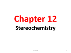 Chapter 6 Stereochemistry