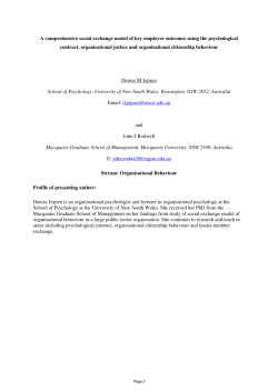 A comprehensive social exchange model of key employee