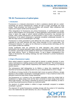 TI-36 Fluorescence of optical glass US