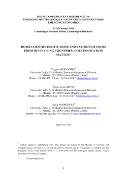home country institutions and exports of firms from developing