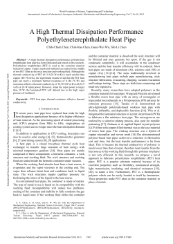 A High Thermal Dissipation Performance Polyethyleneterephthalate